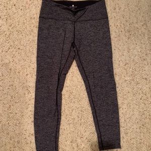 Grey/Black Ankle Cropped leggings